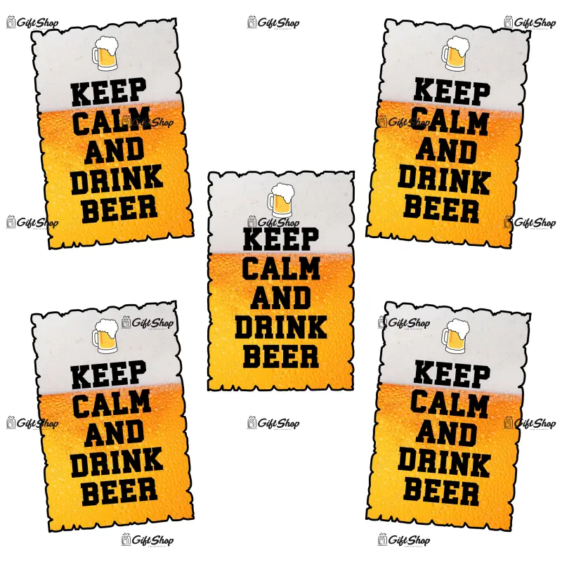 Mgs078-magnet frigider-keep calm and drink beer
